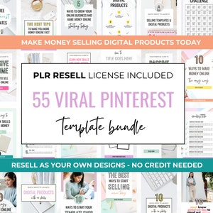PLR Vorlagen. Pinterest Vorlagen PLR. Digitale Produkte weiterverkaufen. Leinwand. Kommerzielle Lizenz. PLR Bundle. Planer. Ebook. Pinterest Pins.