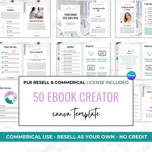 Ebook PLR. PLR Templates. Resell Digital Products. Canva. Commercial License. PLR Bundle. Planner. Resell Ebook. Workbook plr. Canva book.
