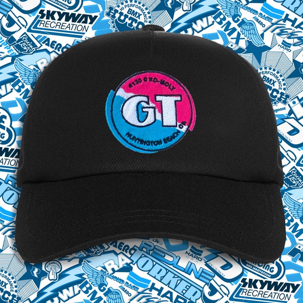 GT BMX old school headstock logo baseball cap. Another classic throwback release from Qtrpipe