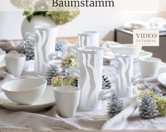 Cutting file for tree trunk lanterns