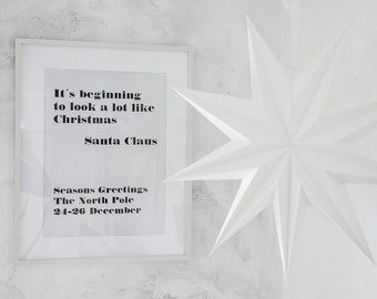 Christmas print Santa Claus