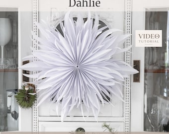 SVG Cutting File Dahlia | Paper Star Christmas | DIY Christmas Star | Plotter File | Digital Download