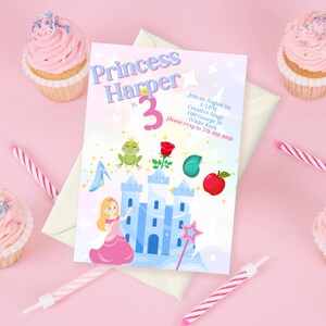 Princess Party Birthday Party Invitation