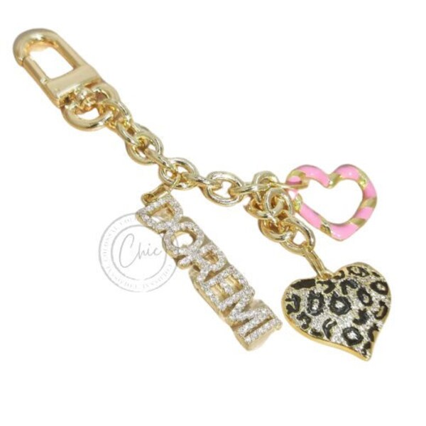 Diamond Name Keychain Etsy