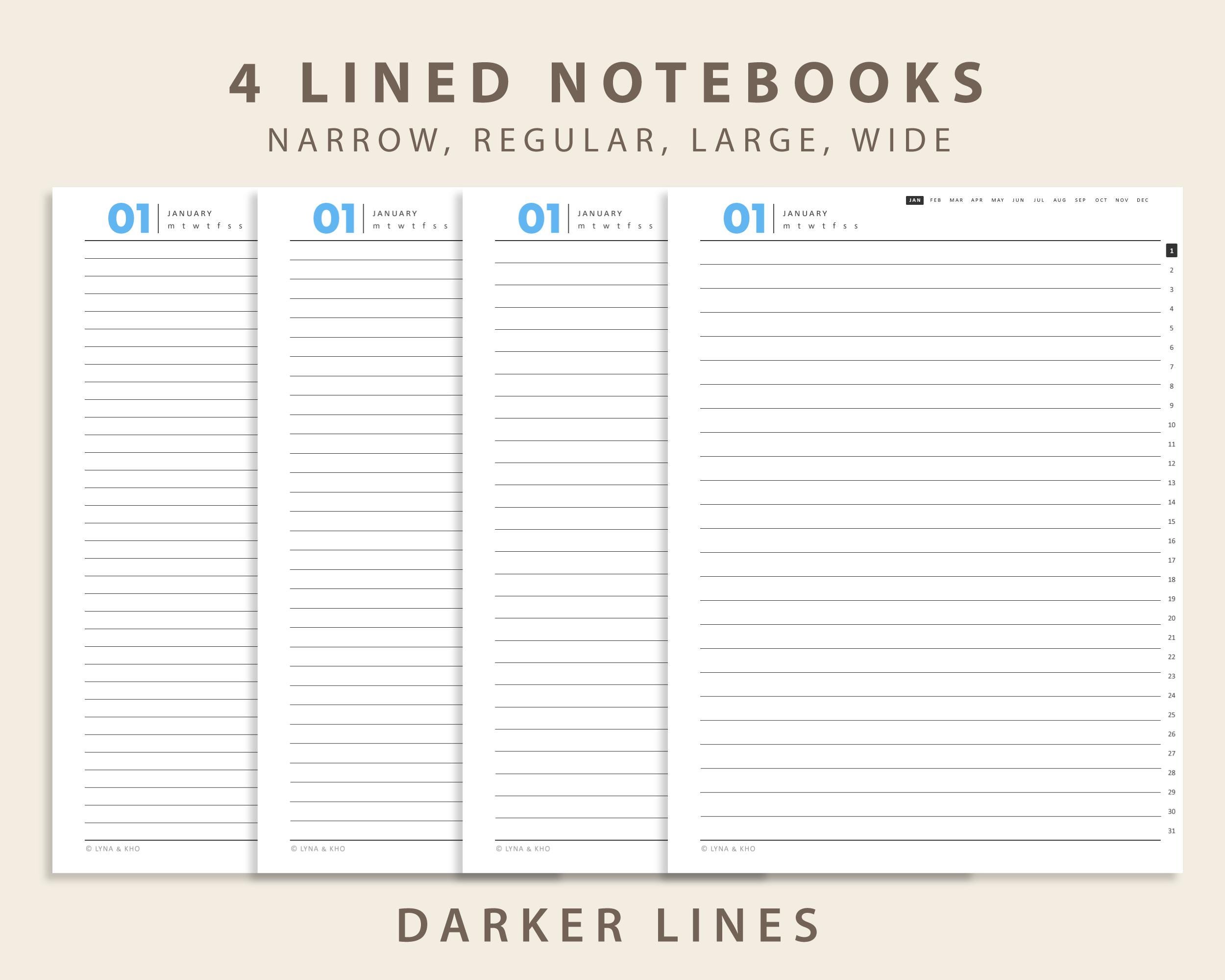 Ligniature Notebook.pdf Daily Journal for Remarkable Paper Pro: Lined Notebooks (PDF Download ...