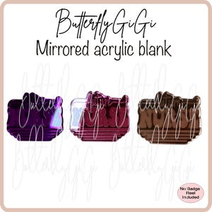 May include: Three mirrored acrylic blanks with the words "Nurse", "Future Nurse", and "Nurse" in different colors and styles. The blanks are for crafting and personalization.