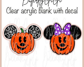 Spider Mouse Ears Acrylic Blank and Decal I Badge Reel Supply