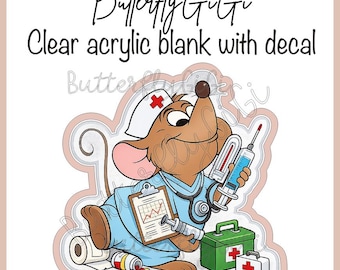 Nurse gus Acrylic Blank and Decal I Badge Reel Supply