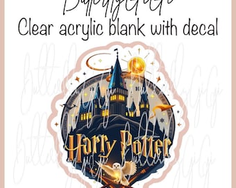 HP School Acrylic Blank and Decal I Badge Reel Supply