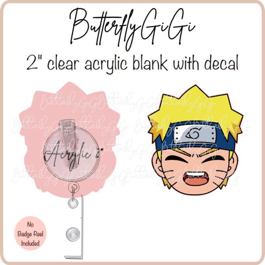 Anime Face Acrylic Blank and Decal - Etsy