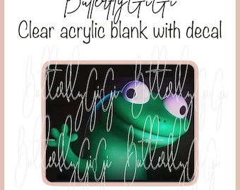 Lizard Acrylic Blank and Decal I Badge Reel Supply