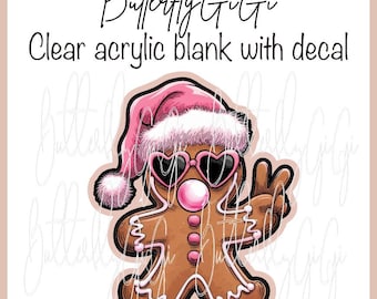 Peace out Ginger Acrylic Blank and Decal I Badge Reel Supply