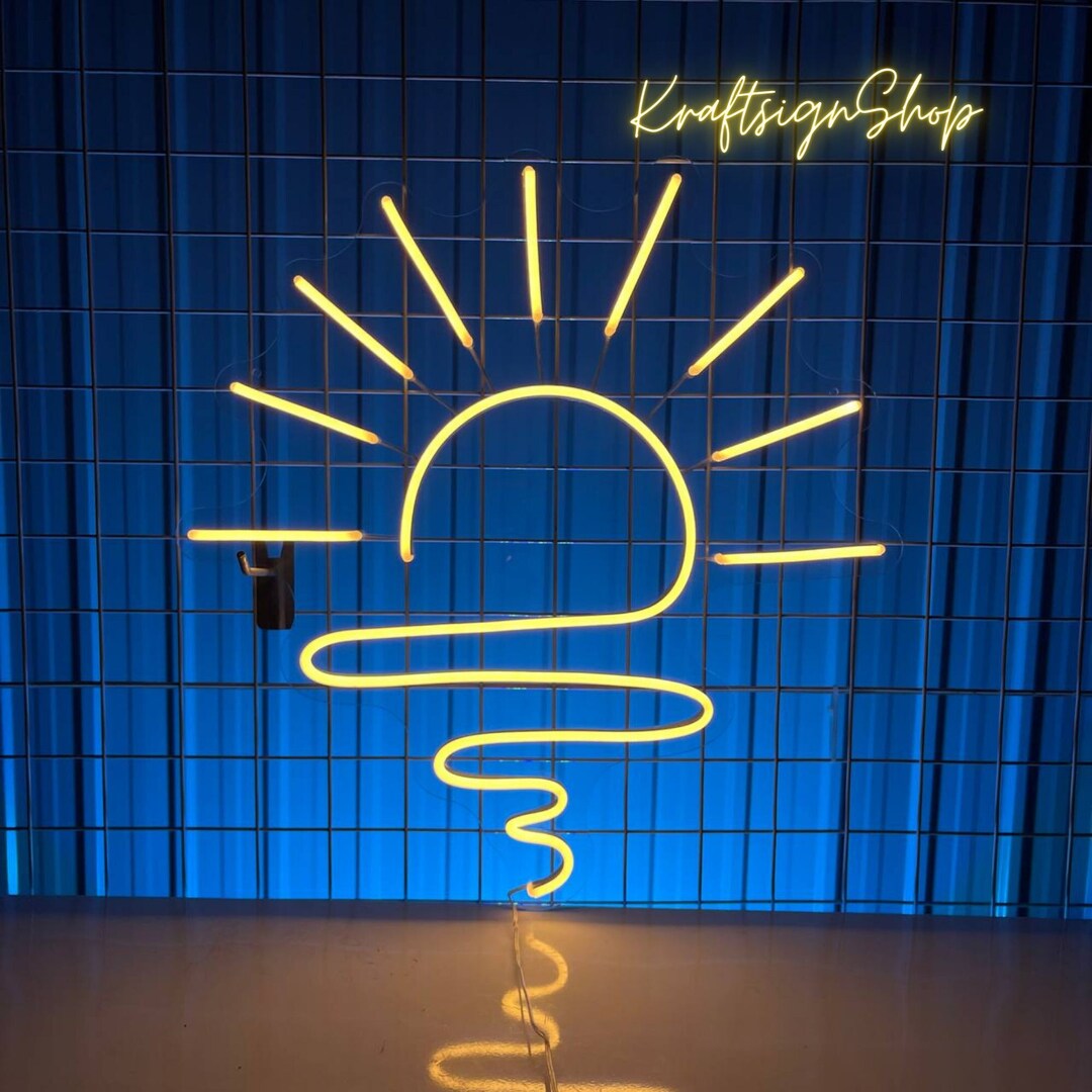 Sunset Neon Sign Sunrise LED Sign Holiday Gifts Sunset Led Etsy
