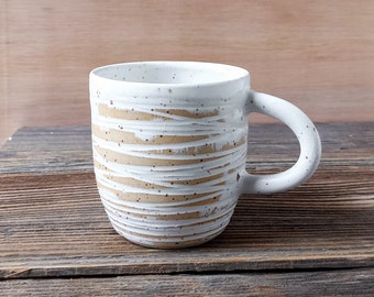 Ceramic mug / 350-400 ml / 12-13 oz / Cappuccino cup / Tea cup / Handmade cup / Unique cup / Stoneware cup / Céramique artisanale