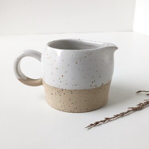 Ceramic creamer / Milk pitcher / Ceramic pitcher / Handmade creamer / Table decor / Gift for her / Gift for him /200ml/ Céramique artisanale image 10