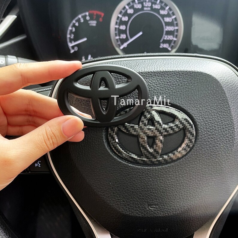 Toyota Emblem Steering Wheel Logo Covering Decor Stickers ABS Etsy