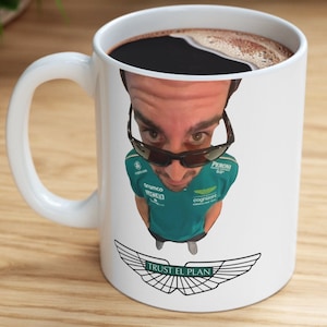 Trust El Plan - Ceramic Mug (11oz) - Fernando Alonso - F1, Formula 1, Aston Martin, meme