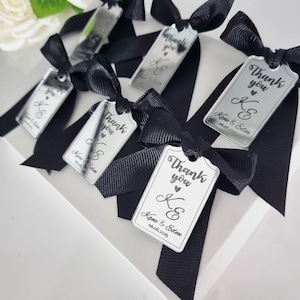 Thank You Favor Tags For Wedding, Custom Mini Tags, Personalized Name Tags for Bridesmaids Gift Tags, Thank You For Coming