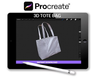 3D Tote bag Procreate