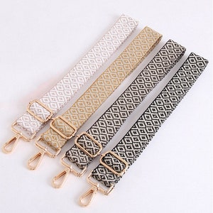 Diamond Shaped Jacquard Strap,Purse Straps,Adjustable Crossbody Bag Straps,Replaceable Shoulder Straps,Luggage Strap,Handbag Starp,Bag Strap