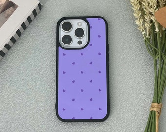 Étui pour iphone de téléphone Purple Love 15 14 13 12 11 Pro Max Case iPhone 15 14 13 12 11 Pro 15 14 Plus Case 13 12 Mini Case XR X XS Max 8 7