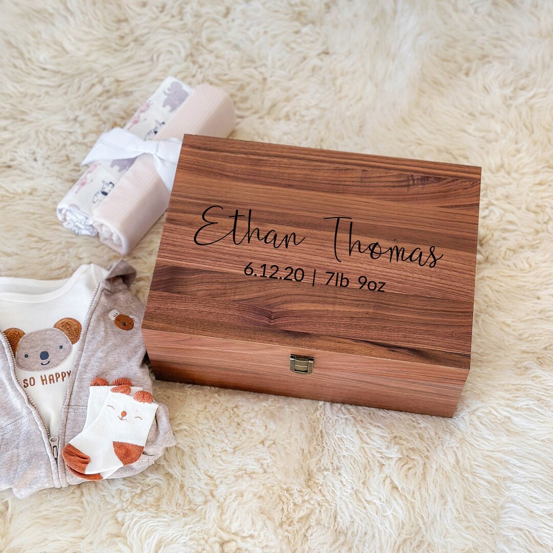 Baby Keepsake Boxes Memory Gift Boxes Personalized Baby - Etsy