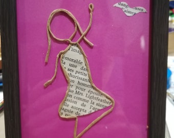 Paper poetry frame