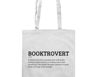 Beutel - Booktrovert - Baumwolltasche