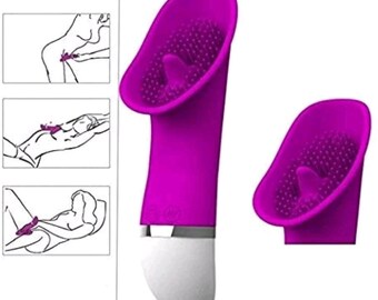 G-Spot Clitoral Vibrator, Women Pleasure Tongue Shaped Wand Vibrator and Adult Sex Toy, Personal Massager