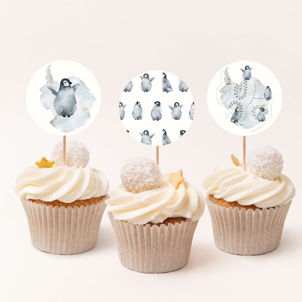Penguin Cupcake - Etsy