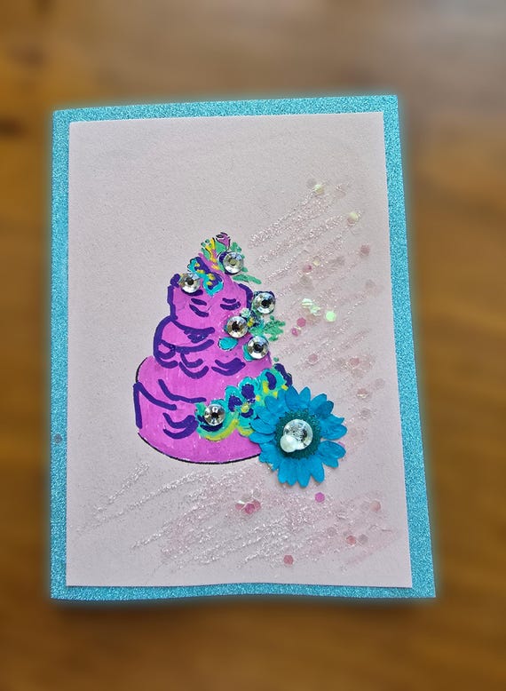 Wedding Card, Engagement Card, Purple Love