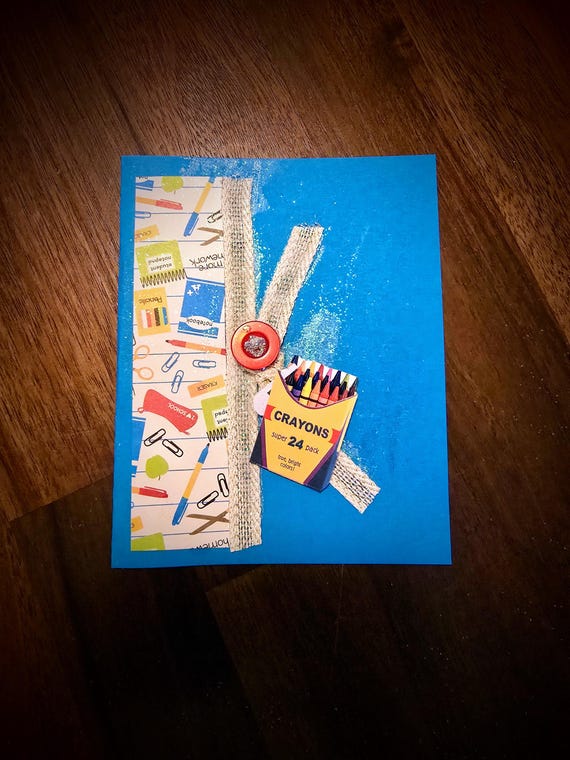 Handmade Back-to-School Card, Teacher Appreciation