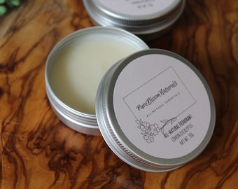 50g Natural Organic Lemon Eucalyptus Deodorant, Handmade