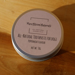 All-Natural Non-Toxic Bentonite Clay Dog Toothpaste, Peppermint Flavour, with Cinnamon and Parsley image 3