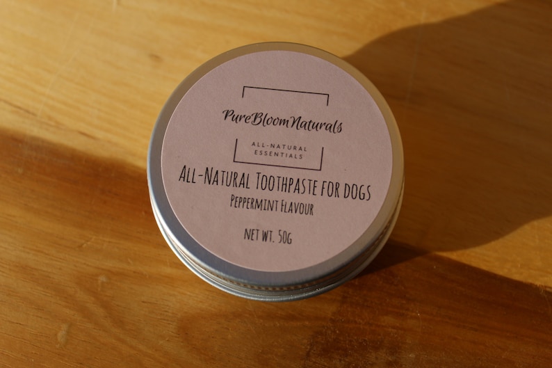 All-Natural Non-Toxic Bentonite Clay Dog Toothpaste, Peppermint Flavour, with Cinnamon and Parsley image 3