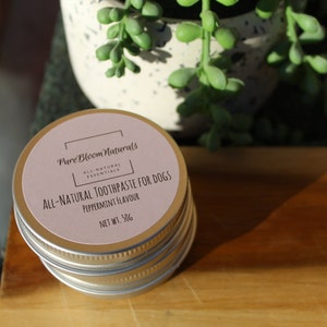 All-Natural Non-Toxic Bentonite Clay Dog Toothpaste, Peppermint Flavour, with Cinnamon and Parsley image 6