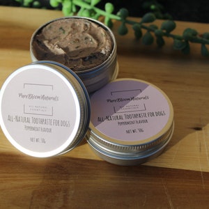 All-Natural Non-Toxic Bentonite Clay Dog Toothpaste, Peppermint Flavour, with Cinnamon and Parsley image 7