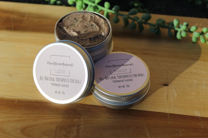 All-Natural Non-Toxic Bentonite Clay Dog Toothpaste, Peppermint Flavour, with Cinnamon and Parsley image 7