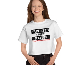 Women's Cropped Targeted Lives Matter T-Shirt