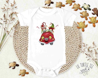 Christmas Gnome Shirt, Kids Christmas Shirt, Red Truck Christmas Gnomes Shirt Cute kids Tee , Christmas Gift For Kids, Boy Christmas Gift