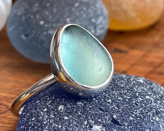 Seaham sea glass, sea glass ring, sea glass rings