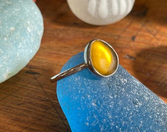 Seaham sea glass, sea glass ring, sea glass rings