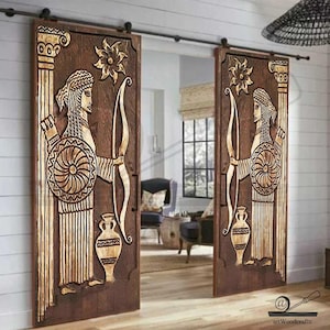 Hand Carved Solid Wood Doors: Antique French Style Entrance
