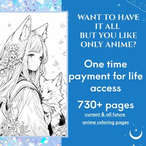 730+ Anime Coloring Pages MEGA BUNDLE (Digital Download) image 2