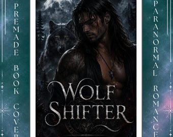 Wolf Shifter Premade Book Cover • Paranormal Romance, Dark Romantasy Ebook (Promotional Video)