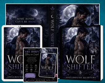 Wolf Shifter Premade Book Cover Bundle • Dark Romance Launch Kit (Ebook, Print, Social Media)