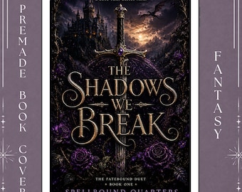Fantasy Book Cover • Dark Romance Dragon • Premade Designer Book (ebook)