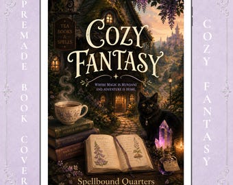 Cozy Fantasy Premade Book Cover for Romance & Magical Cottagecore Novels (Promotional Video)