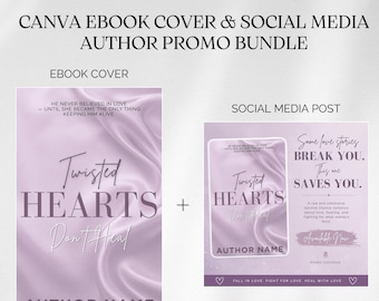 Romance Author Instagram Template •  Bookstagram Canva Template • Editable & Digital Download