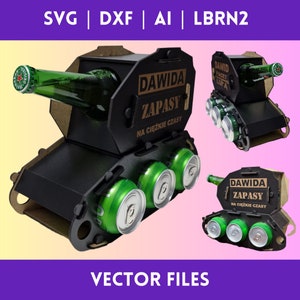 Biertank - lasersnijdende bestanden svg, dxf, ai, LBRN2 (LightBurn). Doe-het-zelf cadeau